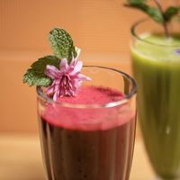 Cold pressed juice to order! at Nice Sprout in Houston