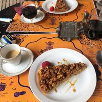 dessert at La Chèvre et Le Chou in Sarlat-la-caneda