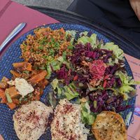 Vegetarian salad  at La Chèvre et Le Chou in Sarlat-la-caneda