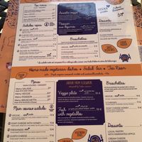La carte du Samovar au 28 juin 2022 ; ils sont très arrangeants pour les vegan .  at La Chèvre et Le Chou in Sarlat-la-caneda