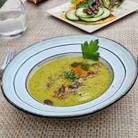 Zucchini Gazpacho at La Chèvre et Le Chou in Sarlat-la-caneda