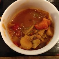 Minestrone soup at Fujifuku in Tokyo