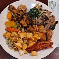 My dates plate at Sweet Veggie in El Monte