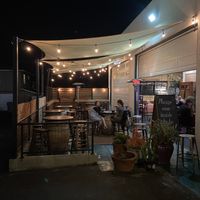 Outdoor seating  at EVE in Oceanside