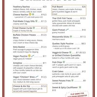 Starters at The Feathery Pub in St Catharines