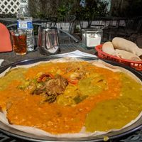 Veggie platter for two at Habesha in Sacramento