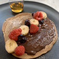 Vegan Buckwheat Pancake w/ choc cream  at my bowl in Osaka