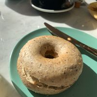 Mrs hummus bagel  at my bowl in Osaka