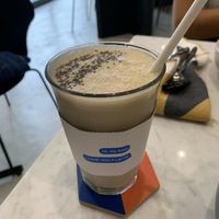 Vegan Smoothie: Hey, SWEET PEANUTS. (Banana, Peanut Butter, Cacao Nibs, Chai Seeds, Coconut Oil, Coconut Milk) at my bowl in Osaka