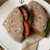 Leckeres vegan belegtes Focaccia   at heimathafen Wiesbaden in Wiesbaden