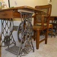 The cafe is designed beautifully.  The tables were once sewing machines at Old Eain in Yangon