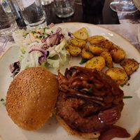 Vegan burger at Multatuli in Ghent