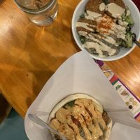 Salad and sandwich at Falafel Brothers - Shibuya in Tokyo