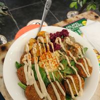 Falafel salad at Falafel Brothers - Shibuya in Tokyo