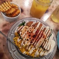 Rice plate at Falafel Brothers - Shibuya in Tokyo