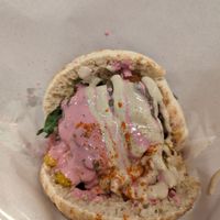 Falafel pitta - full at Falafel Brothers - Shibuya in Tokyo