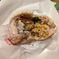 Falafel pitta - full at Falafel Brothers - Shibuya in Tokyo