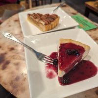 Pecan pie and berry cheesecake at Falafel Brothers - Shibuya in Tokyo