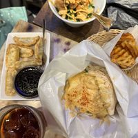 Plant-based Karage, Gyoza, Fullbread Set  at Falafel Brothers - Shibuya in Tokyo
