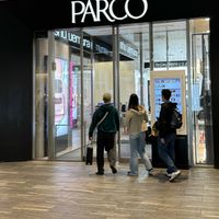 Entrance Parco mall.  at Falafel Brothers - Shibuya in Tokyo