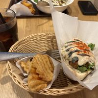 Half sandwichh  at Falafel Brothers - Shibuya in Tokyo