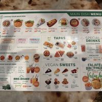 Menu  at Falafel Brothers - Shibuya in Tokyo