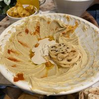 Regular hummus  at Falafel Brothers - Shibuya in Tokyo