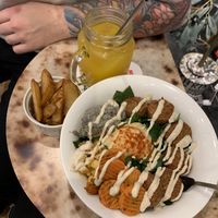 Falafel salad bowl  at Falafel Brothers - Shibuya in Tokyo