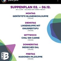 z.B. Suppenplan von dieser Woche at Plan B Boulderhalle in Jena