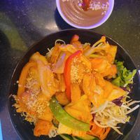Vermicelli with tofu and peanut dip at Pho By Night Ottawa in Ottawa