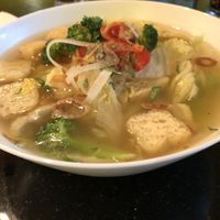 Vegetarian pho at Pho By Night Ottawa in Ottawa