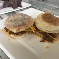 English Sourdough Muffin Breakfast Sandwich at Yes It's Fresh in Cleveland