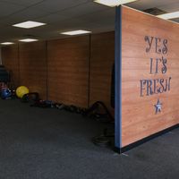 Workout space at Yes It's Fresh in Cleveland