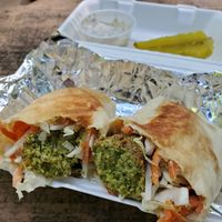 Grilled falafel wrap w/ ranch at Yes It's Fresh in Cleveland