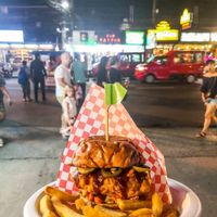VFC vegan fried chicken burger.. EPIC at Bootlegger in Phuket