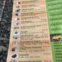 Cardápio pratos at Taberna 32 in Porto Alegre