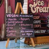 Vegan milkshakes at Cloud 9 in Brighton