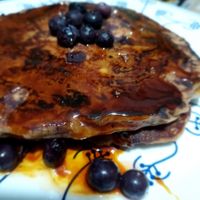 Alkaline blueberry pancake. All-natural ingredients. at Good Life Cafe'nic in Angeles