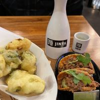 Brussel sprout tempura and Impossible tacos   at JINYA Ramen Bar in North Bethesda