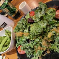 House salad and edamame   at JINYA Ramen Bar in North Bethesda