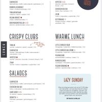 Menu  at Lokaal1650 in Den Bosch