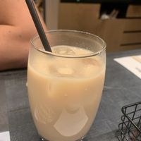 Latte with oat milk   at LHR - Wagamama - T3 in West London