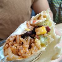 Inside the burrito 😋 at Nachos in Amiens