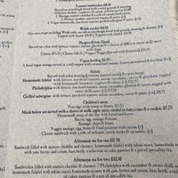 More menu  at Alpine Coffee Shop and Gallery in Betws-y-coed