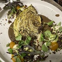 Cabbage with mole  at Violeta in Santiago