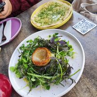 Entrada de alcachofas at Violeta in Santiago