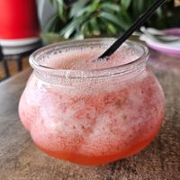 Jugo de frutilla at Violeta in Santiago