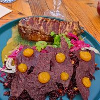 Berenjena algarrobo at Violeta in Santiago