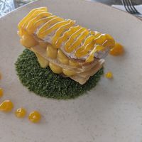 Mango dessert at Violeta in Santiago