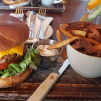 A classic but exquisite cheeseburger at Plum Bistro in Seattle